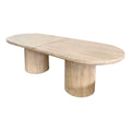 Antonio Oval Table with Ribbed Base